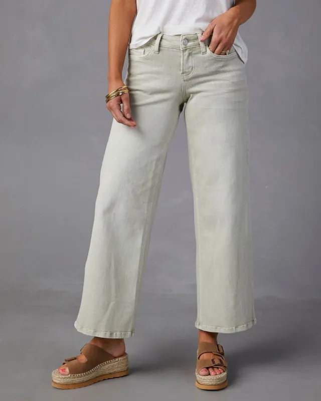 Hendrick Low Rise Wide Leg Jeans sold by Vici