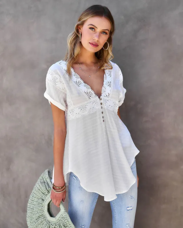 Love Always Lace Top - Cream - FINAL SALE sold by Vici