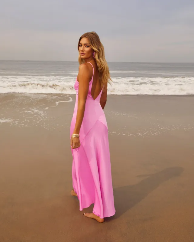 Sommer Slip V-Neck Maxi Dress sold by Vici