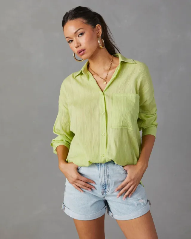 Karyn Button Down Top sold by Vici