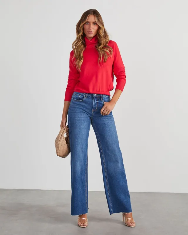 Pamire Turtleneck Sweater - Red made by Vici