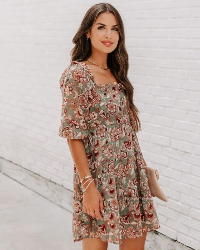 Sweetest Kind Floral Babydoll Dress sold by Vici