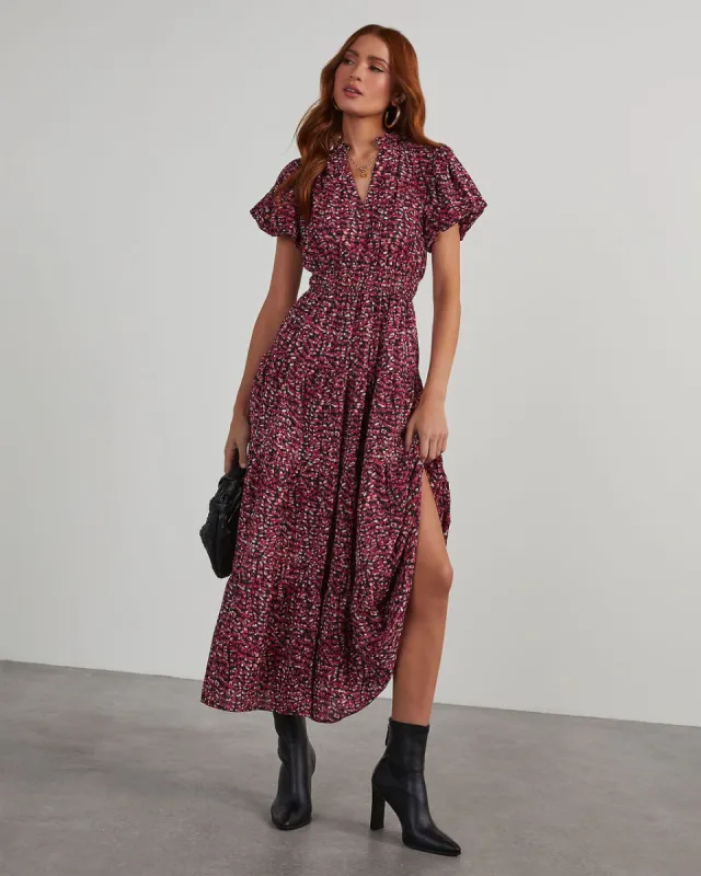 Murphy Floral Tiered Maxi Dress sold by Vici
