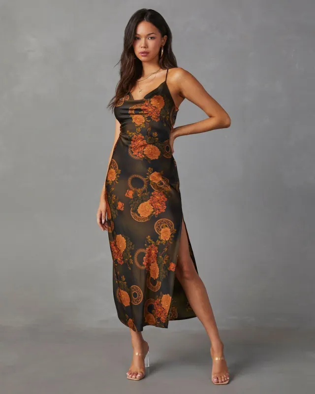 From Dusk Till Dawn Maxi Dress - Black/Multi - FINAL SALE sold by Vici