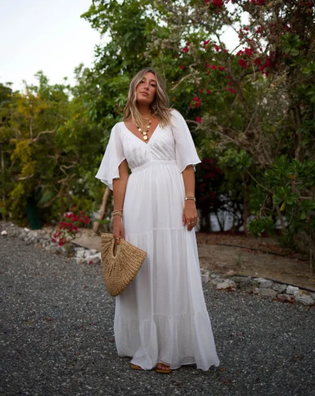 Samantha Tiered Maxi Dress sold by Vici