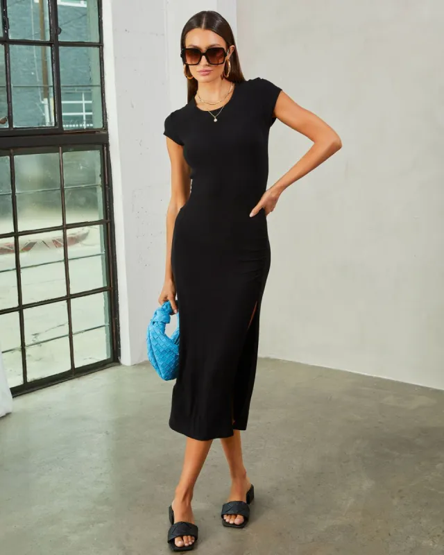 Mackay Short Sleeve Maxi Dress - Black - FINAL SALE sold by Vici