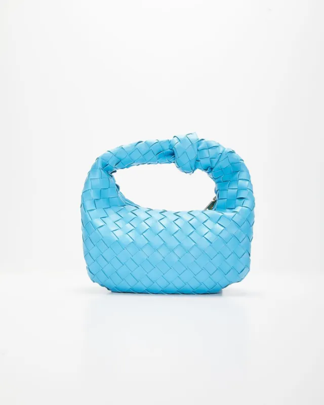 Woven Knot Shoulder Bag - Blue - LAST CHANCE sold by Vici