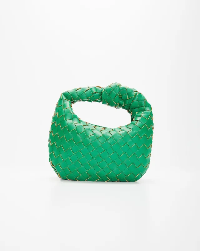 Woven Knot Shoulder Bag - Kelly Green - LAST CHANCE sold by Vici