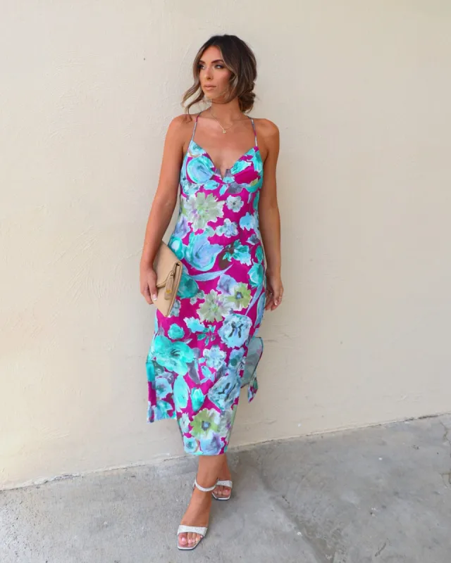 Sako Floral Midi Dress sold by Vici