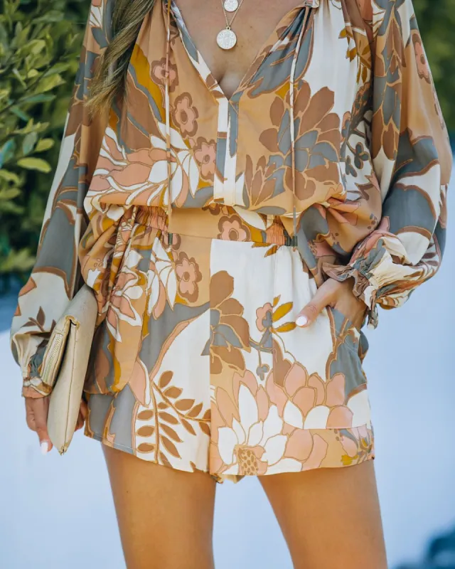 Tomar Pocketed Floral High Rise Shorts - FINAL SALE sold by Vici