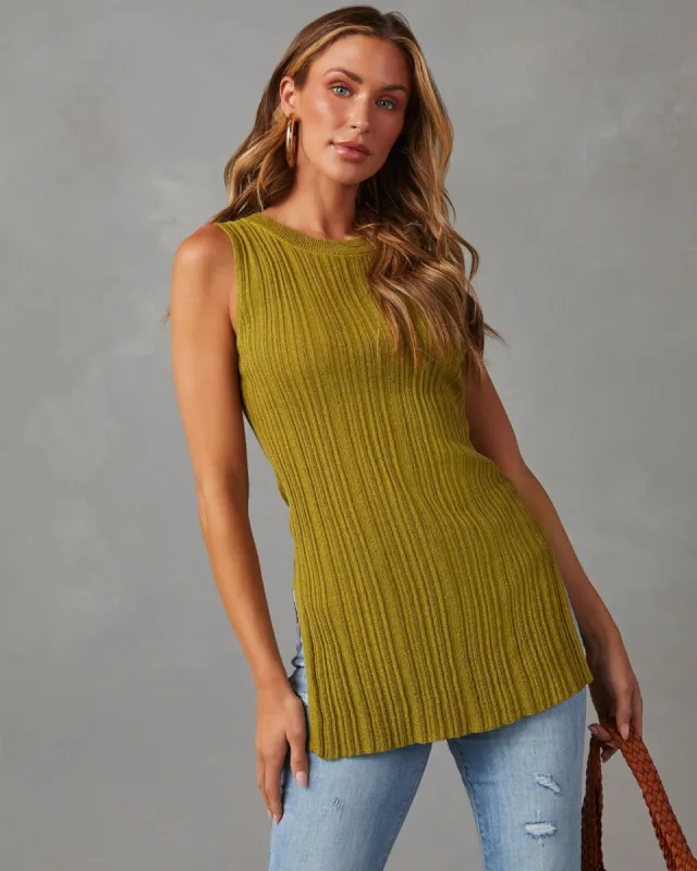 Gilda Sleeveless Top - Light Olive - SALE sold by Vici