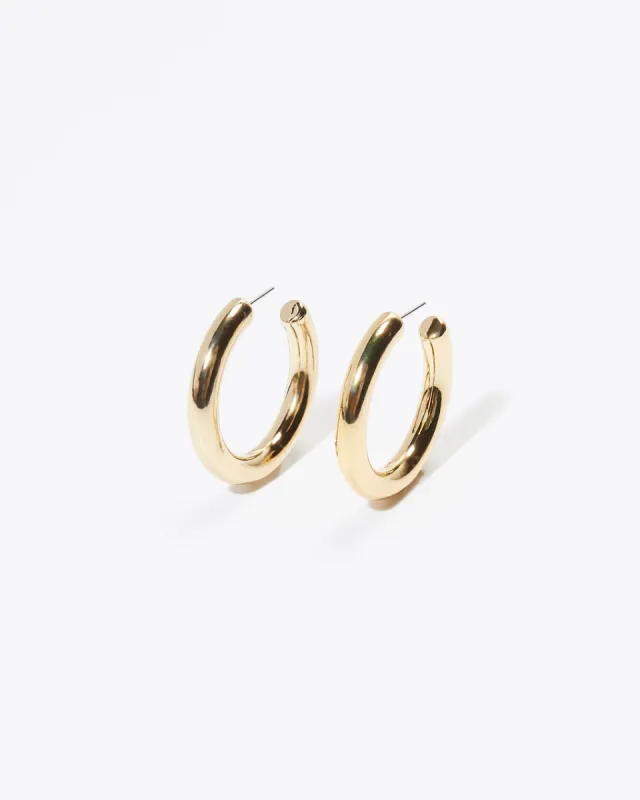 Daily Classic Small Hoop Earrings - Gold - LAST CHANCE sold by Vici