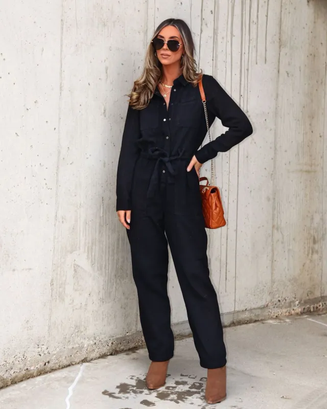 Fiercely Unapologetic Cotton Pocketed Jumpsuit sold by Vici