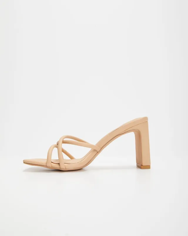 Kalis Strappy Heels - Taupe - FINAL SALE sold by Vici
