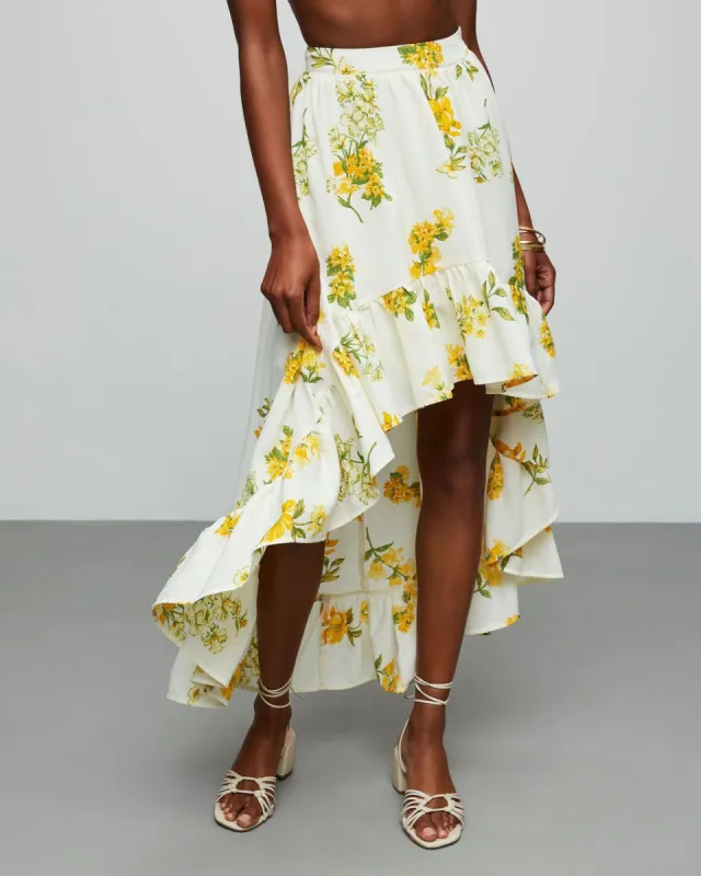 Summer Meadows Floral Midi Skirt sold by Vici