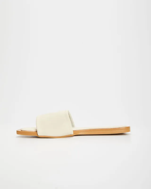 Myles Slide Sandals - Ivory - FINAL SALE sold by Vici