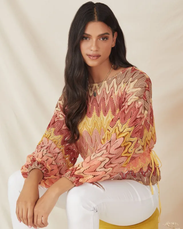 Island In The Sun Drawstring Top - FINAL SALE sold by Vici