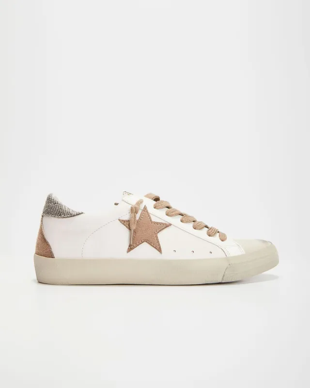 Stardust Sneakers - White/Brown - SALE sold by Vici