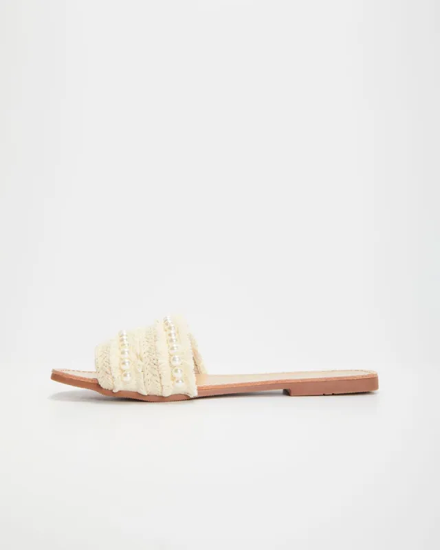 Cocoa Beach Sandals - Nude - SALE sold by Vici