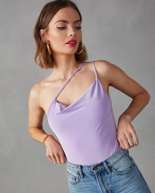 Celestini One Shoulder Bodysuit - Lavender - FINAL SALE sold by Vici