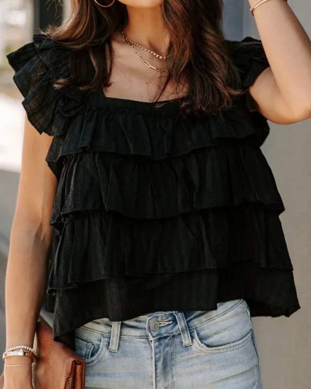 Piedmont Cotton Tiered Top sold by Vici