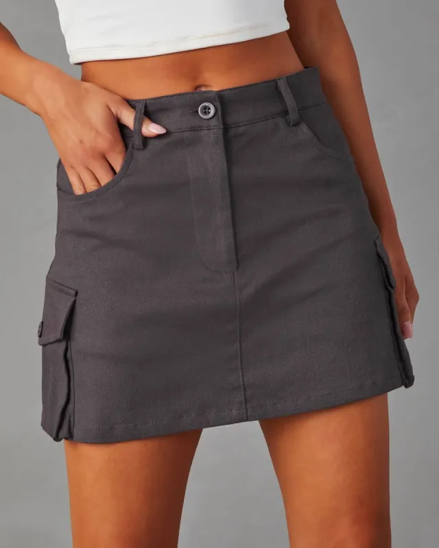 Katharine Cargo Mini Skirt sold by Vici