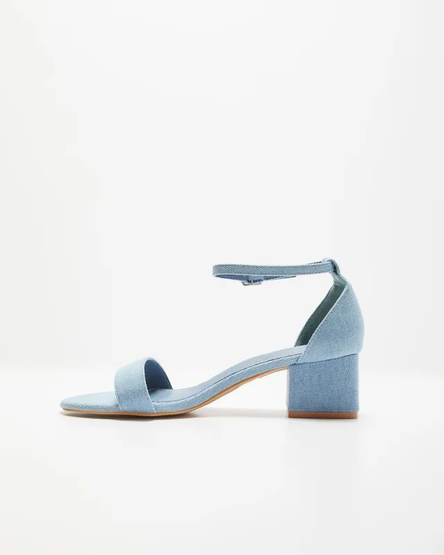 Celestina Heeled Sandal - Denim Blue - FINAL SALE sold by Vici