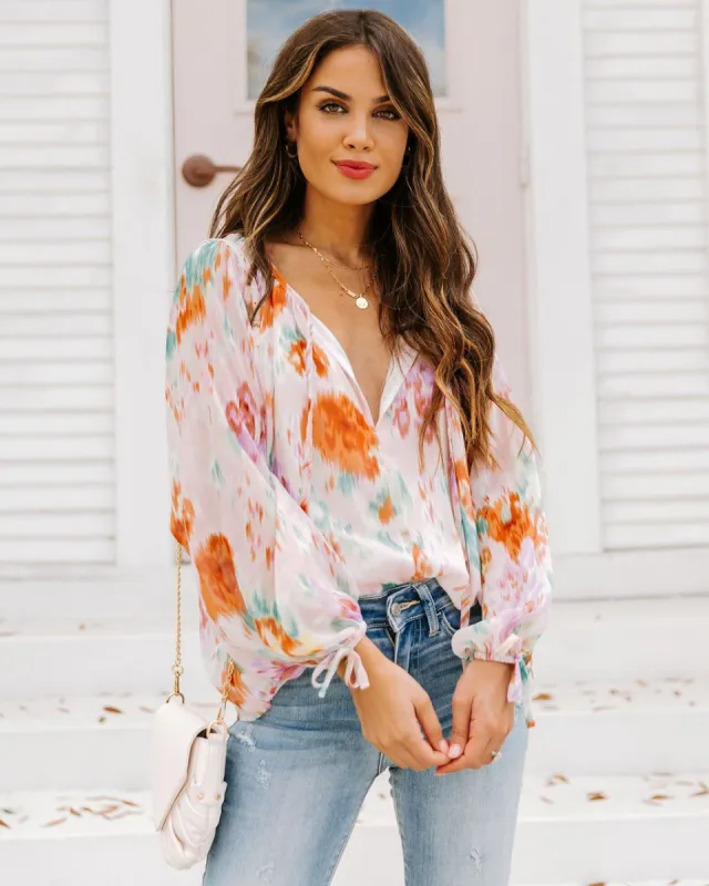Ortiz Floral Blouse - FINAL SALE sold by Vici