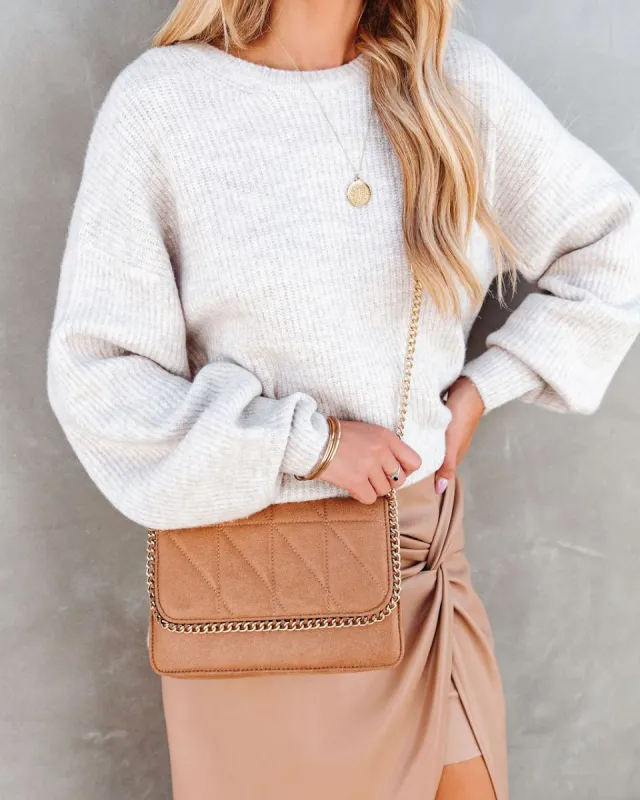 Janet Quilted Crossbody Bag - Tan - FINAL SALE sold by Vici