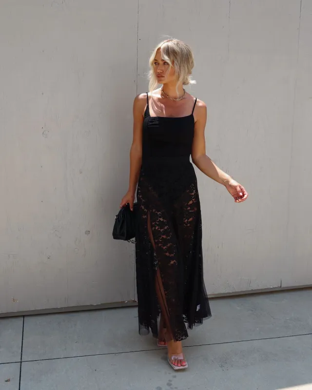 Shelley Lace Midi Skirt sold by Vici