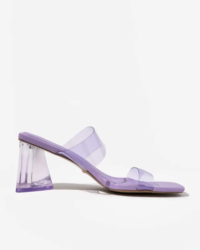Gabby Clear Strap Heels sold by Vici