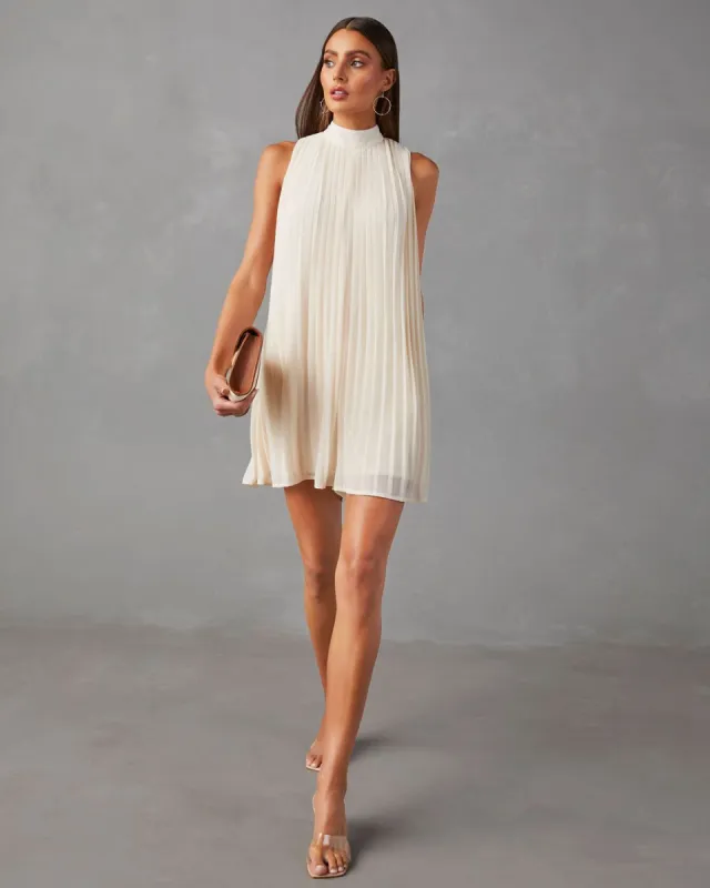Somerset Pleated Sleeveless Romper - Ivory - FINAL SALE sold by Vici