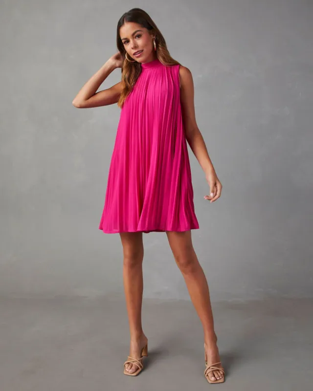 Somerset Pleated Sleeveless Romper - Berry - FINAL SALE sold by Vici