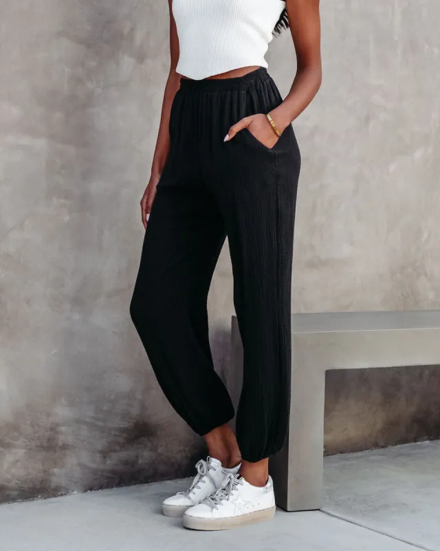 Sunny Day Chill Cotton Pocketed Jogger Pants sold by Vici