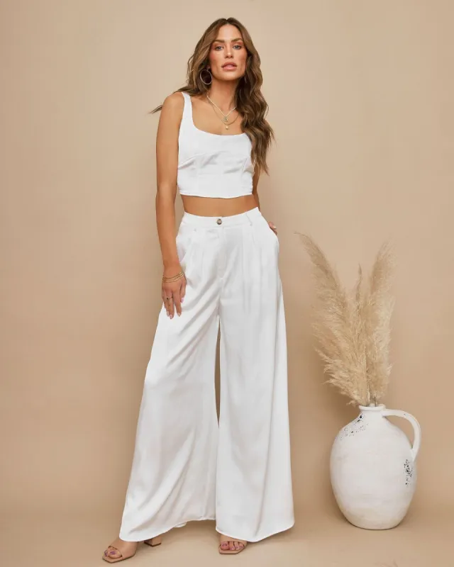 Endless Love Satin Pocketed Pants sold by Vici