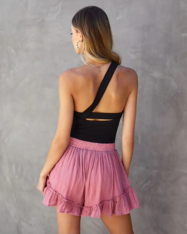 Maverick Ribbed One Shoulder Bodysuit made by Vici