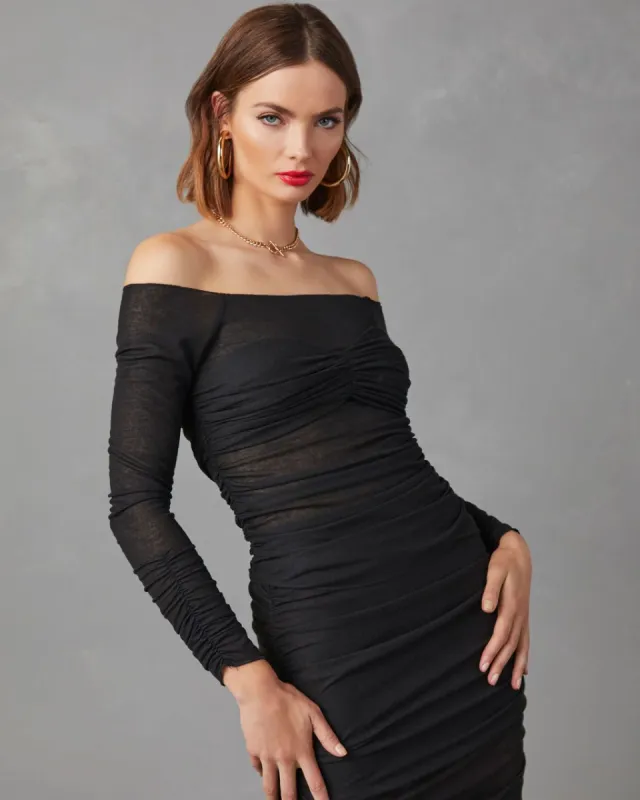 Vietta Long Sleeve Off The Shoulder Top sold by Vici