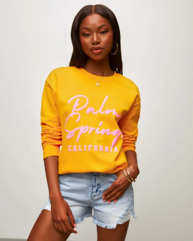 Palm Springs Cotton Blend Sweatshirt - SALE sold by Vici