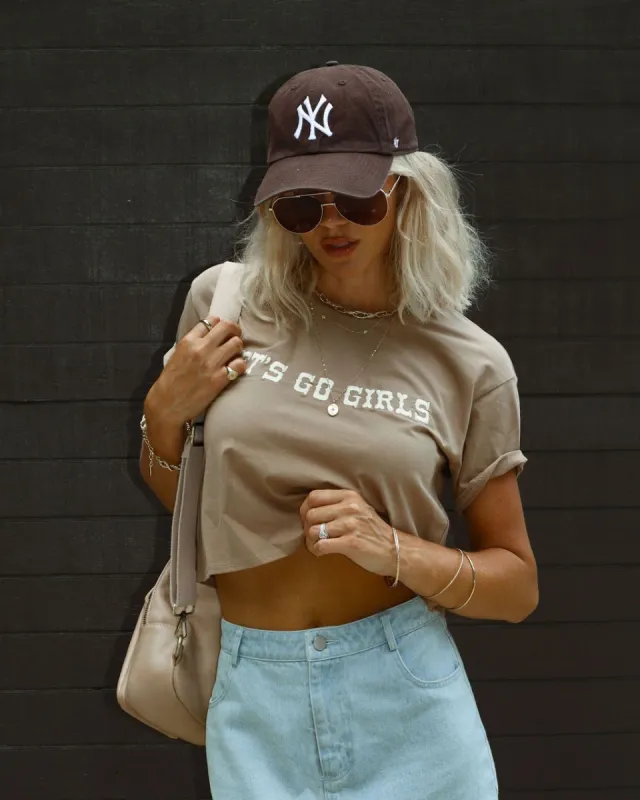 Lets Go Girls Short Sleeve Tee - Mocha - SALE sold by Vici