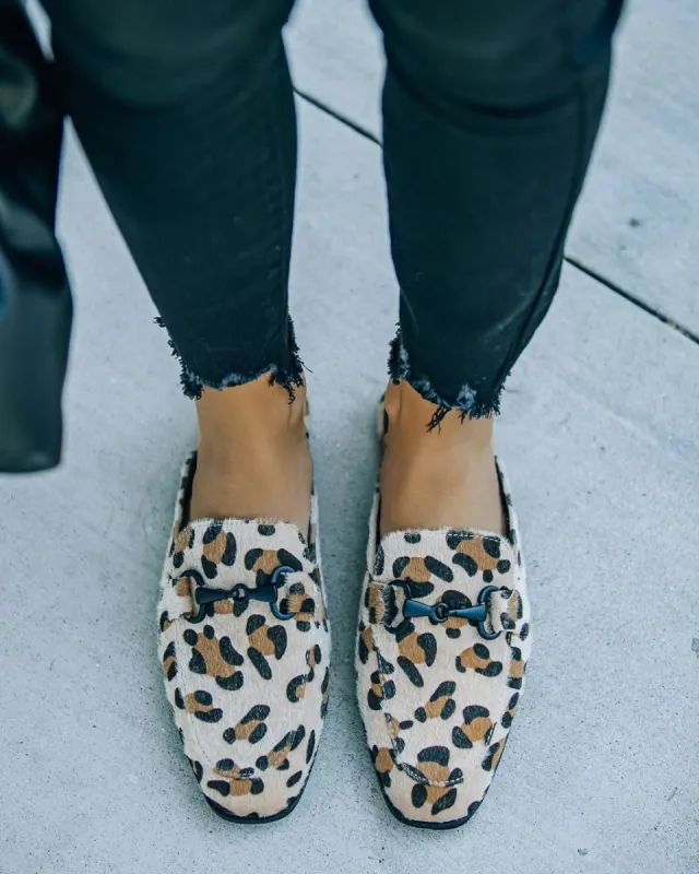 Adelia Leopard Loafer Mule sold by Vici