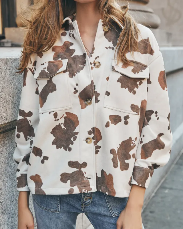 East Meets West Pocketed Faux Suede Shacket - FINAL SALE sold by Vici