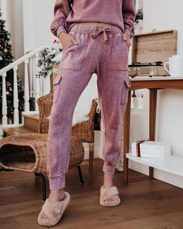 Fancy That Cotton Blend Pocketed Cargo Joggers - FINAL SALE made by Vici