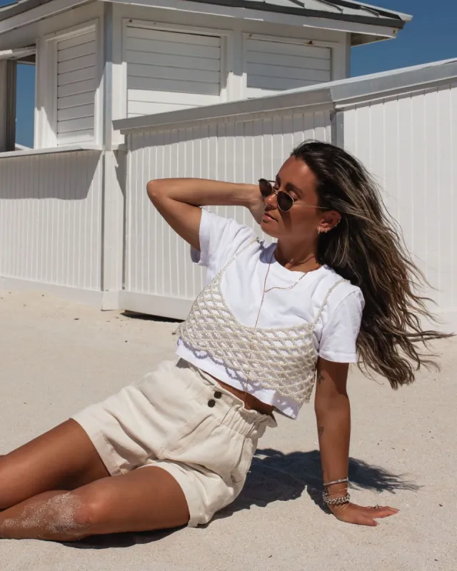 Mother Of Pearl Bralette - FINAL SALE sold by Vici