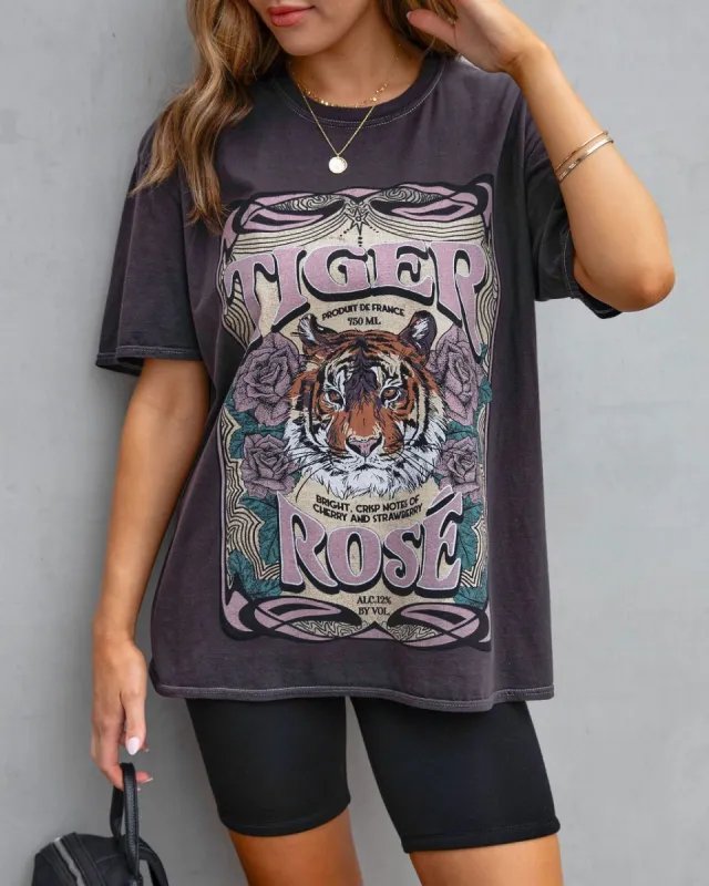 French Tiger Cotton Oversized Tee - FINAL SALE sold by Vici
