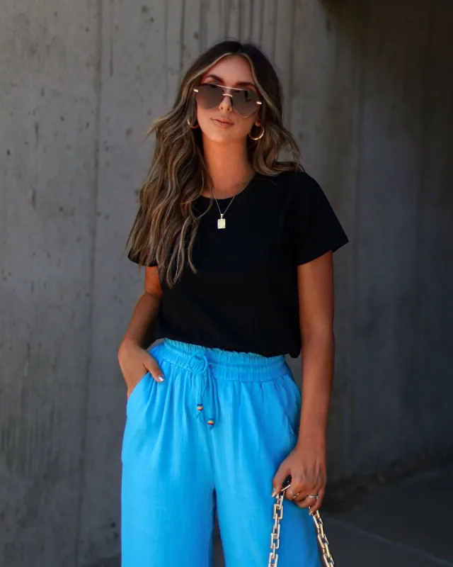 Gaines Cotton Short Sleeve Tee - Black - FINAL SALE sold by Vici