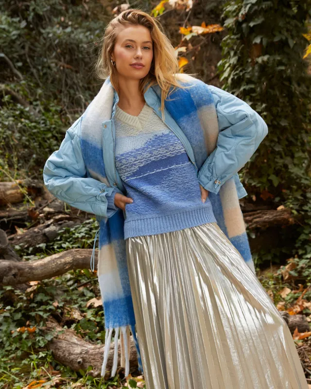 Desert Sunset Pullover Sweater sold by Vici