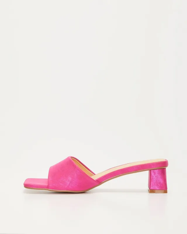 Joleigh Heeled Sandals - Magenta - FINAL SALE sold by Vici
