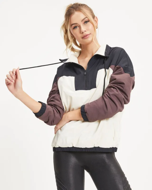 Work Hard Half Zip Pocketed Fleece Athletic Jacket sold by Vici
