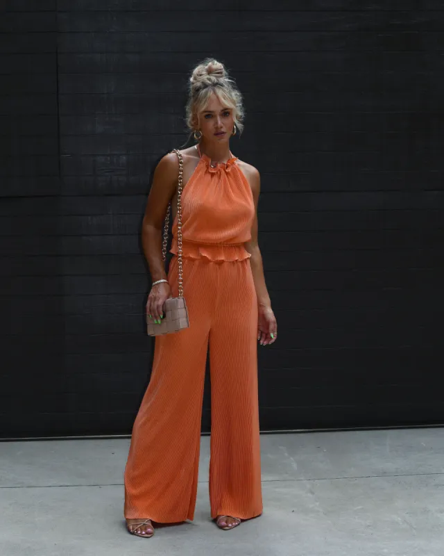 Little Havana Plisse Pants - Rust - FINAL SALE sold by Vici