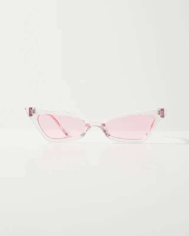 Zazie Cat Eye Sunglasses - Clear/Pink - LAST CHANCE sold by Vici